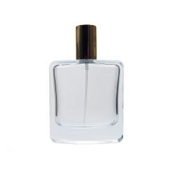 Butelka zaciskana szklana perfumeryjna z atomizerem i nasadką 50 ml STH8230 , C 1040 grube szkło